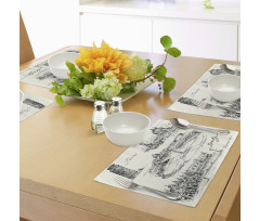 Italian Landmarks Travel Place Mats