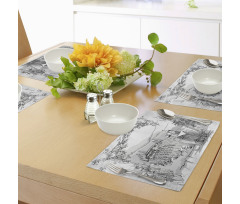 Valley Winery House Art Place Mats