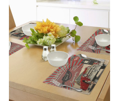 Retro Poster Effect Place Mats