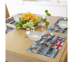 City Landmarks Floral Place Mats