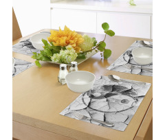 Ying Yang Grunge Display Place Mats