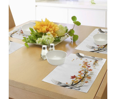 Autumn Tree Branches Place Mats