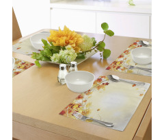 Autumn Leaves and Tree Place Mats