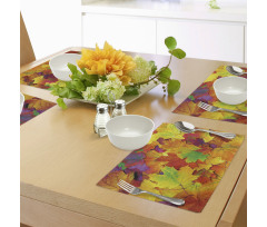 Colorful Maple Leaves Place Mats