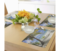 Palm Trees Coastline Place Mats