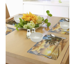 Exotic Sandy Beach Place Mats