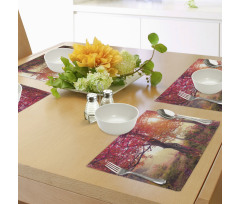 Flowers in Park Fall Place Mats