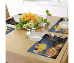 Moon Pumpkin Place Mats