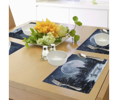 Moonlight Forest Bird Place Mats