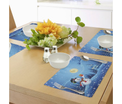 Snowman Sanra Gift Place Mats