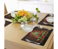 Happy New Year Neon Place Mats