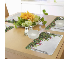 Tree Branches Cones Place Mats