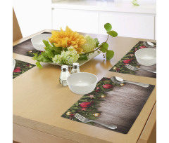 Wooden Rustic Xmas Place Mats