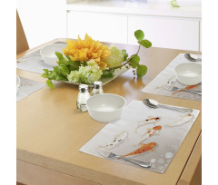 Traditional Spotted Koi Fish Place Mats