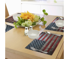 US Flag Plate Place Mats