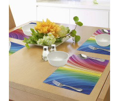 Psychedelic Stripes Place Mats