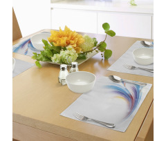 Rainbow Inspired Waves Place Mats