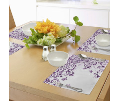 Lilium Floral Branch Place Mats