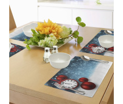 Vintage New Year Balls Place Mats