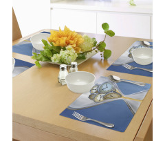 Clock Sand Place Mats