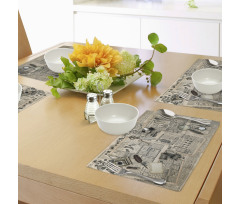 Old Fashion Design Place Mats