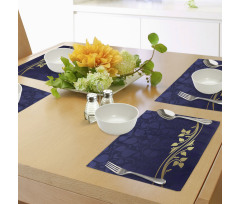 Romantic Royal Leaves Place Mats