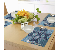 Floral Paisley Bohemic Place Mats