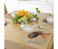 Exotic Feather Place Mats