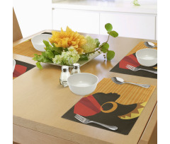 Girl Silhouette in Grace Place Mats