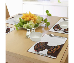 Exotic Totem Mask Place Mats