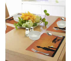 Child and Mother in Desert Place Mats