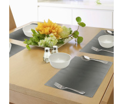 Smokey Modern Design Place Mats