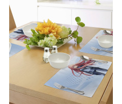 Digital Futuristic Style Place Mats