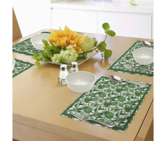 Large Tropical Leaves Place Mats