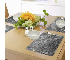 Classic Floral Ornament Place Mats