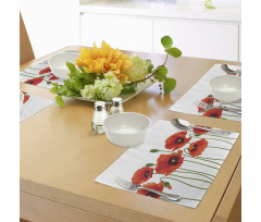 Pastoral Flowers Botany Place Mats