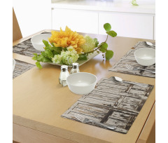 Vertical Rustic Planks Place Mats