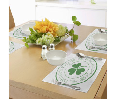 Irish Shamrock Place Mats