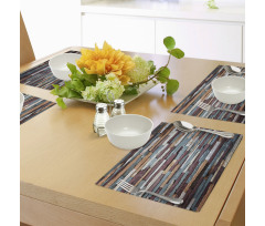 Abstract Colored Stones Place Mats