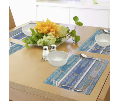 Marine Style Pattern Place Mats