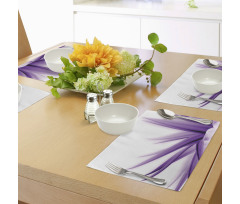 Purple Ombre Lotus Art Place Mats