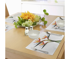 Ombre Tropical Garden Place Mats