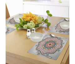 Abstract Sun Aztec Style Place Mats