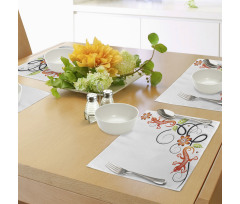 Baby Lizard and Flower Place Mats