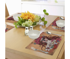 Mexican Skull Place Mats