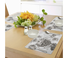 Designed Print Place Mats