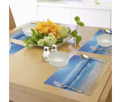 Cloudy Sky in Sea Summer Place Mats