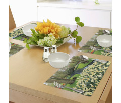 Flower Garden Grass Park Place Mats