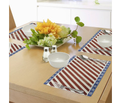 Old Glory Stripes Place Mats