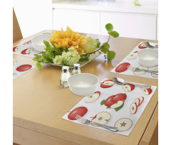 Juicy Fresh Fruits Nature Place Mats